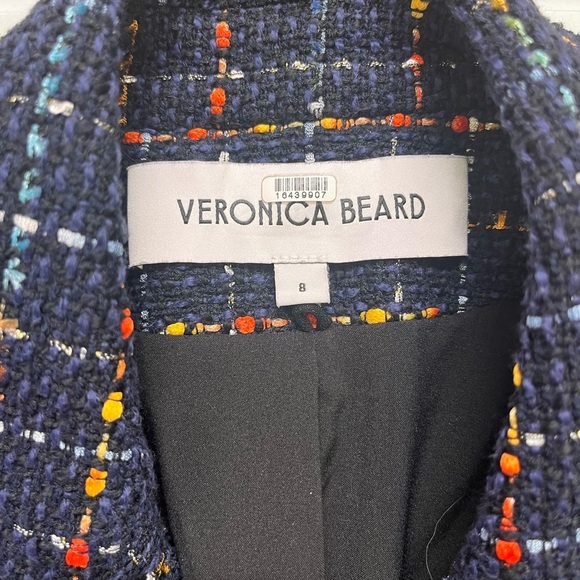 Veronica Beard Rumer Dickey Jacket Multicolor Tweed Blazer - Picture 9 of 11